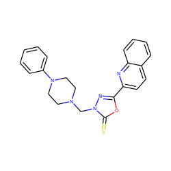 S=c1oc(-c2ccc3ccccc3n2)nn1CN1CCN(c2ccccc2)CC1 ZINC000095594089