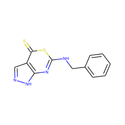 S=c1sc(NCc2ccccc2)nc2[nH]ncc12 ZINC000038340619