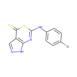 S=c1sc(Nc2ccc(Br)cc2)nc2[nH]ncc12 ZINC000034433037