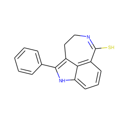 SC1=NCCc2c(-c3ccccc3)[nH]c3cccc1c23 ZINC000013491941