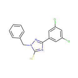 Sc1nc(-c2cc(Cl)cc(Cl)c2)nn1Cc1ccccc1 ZINC000013536837