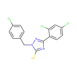 Sc1nc(-c2ccc(Cl)cc2Cl)nn1Cc1ccc(Cl)cc1 ZINC000013536893