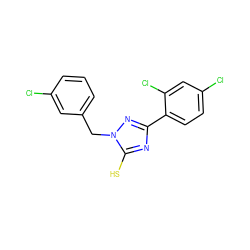 Sc1nc(-c2ccc(Cl)cc2Cl)nn1Cc1cccc(Cl)c1 ZINC000013536899