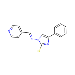 Sc1nc(-c2ccccc2)cn1/N=C/c1ccncc1 ZINC000012530859