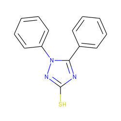 Sc1nc(-c2ccccc2)n(-c2ccccc2)n1 ZINC000004558066