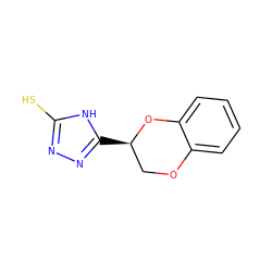 Sc1nnc([C@@H]2COc3ccccc3O2)[nH]1 ZINC000013556312