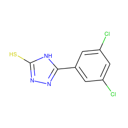 Sc1nnc(-c2cc(Cl)cc(Cl)c2)[nH]1 ZINC000015924166