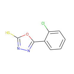 Sc1nnc(-c2ccccc2Cl)o1 ZINC000002474116