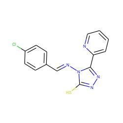 Sc1nnc(-c2ccccn2)n1/N=C/c1ccc(Cl)cc1 ZINC000006000471