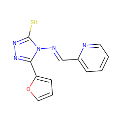 Sc1nnc(-c2ccco2)n1/N=C/c1ccccn1 ZINC000001243067