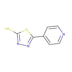 Sc1nnc(-c2ccncc2)s1 ZINC000013532584