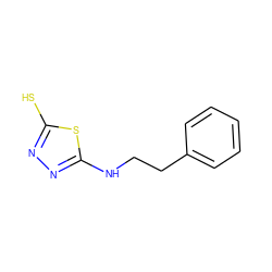 Sc1nnc(NCCc2ccccc2)s1 ZINC000006649929