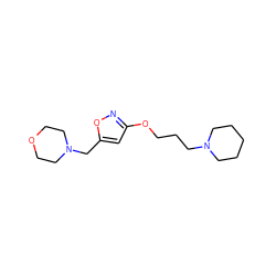 c1c(OCCCN2CCCCC2)noc1CN1CCOCC1 ZINC000071295550