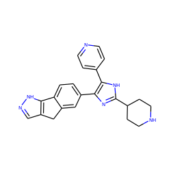 c1cc(-c2[nH]c(C3CCNCC3)nc2-c2ccc3c(c2)Cc2cn[nH]c2-3)ccn1 ZINC000064510545