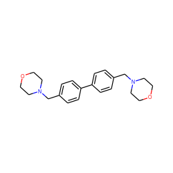 c1cc(-c2ccc(CN3CCOCC3)cc2)ccc1CN1CCOCC1 ZINC000040567208