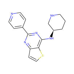 c1cc(-c2nc(N[C@@H]3CCCNC3)c3sccc3n2)ccn1 ZINC000223674717