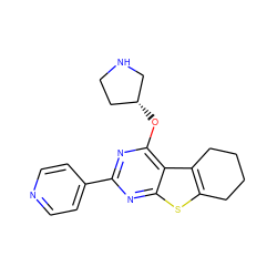 c1cc(-c2nc(O[C@@H]3CCNC3)c3c4c(sc3n2)CCCC4)ccn1 ZINC000223667372