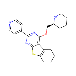 c1cc(-c2nc(OC[C@@H]3CCCCN3)c3c4c(sc3n2)CCCC4)ccn1 ZINC000223681163