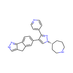 c1cc(-c2nn([C@@H]3CCCNCC3)cc2-c2ccc3c(c2)Cc2c[nH]nc2-3)ccn1 ZINC000071333696