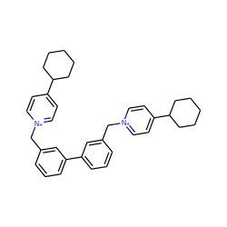 c1cc(C[n+]2ccc(C3CCCCC3)cc2)cc(-c2cccc(C[n+]3ccc(C4CCCCC4)cc3)c2)c1 ZINC000071333847