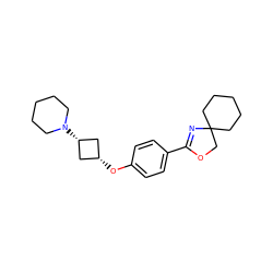 c1cc(C2=NC3(CCCCC3)CO2)ccc1O[C@H]1C[C@@H](N2CCCCC2)C1 ZINC000169330207