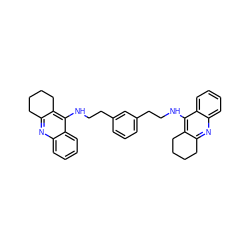 c1cc(CCNc2c3c(nc4ccccc24)CCCC3)cc(CCNc2c3c(nc4ccccc24)CCCC3)c1 ZINC000040951478