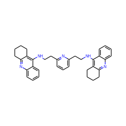 c1cc(CCNc2c3c(nc4ccccc24)CCCC3)nc(CCNc2c3c(nc4ccccc24)CCCC3)c1 ZINC000040951480