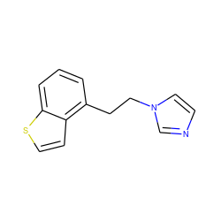 c1cc(CCn2ccnc2)c2ccsc2c1 ZINC000013808220