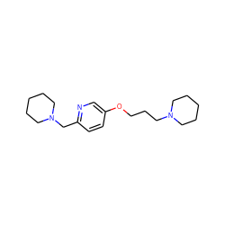 c1cc(CN2CCCCC2)ncc1OCCCN1CCCCC1 ZINC000038329660