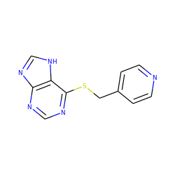 c1cc(CSc2ncnc3nc[nH]c23)ccn1 ZINC000004769950