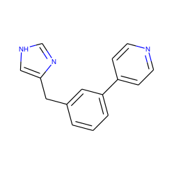 c1cc(Cc2c[nH]cn2)cc(-c2ccncc2)c1 ZINC000014979045