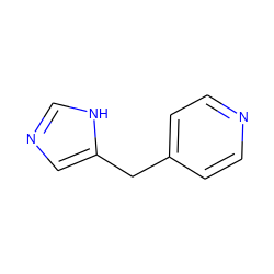 c1cc(Cc2cnc[nH]2)ccn1 ZINC000012956299