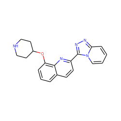 c1cc(OC2CCNCC2)c2nc(-c3nnc4ccccn34)ccc2c1 ZINC000096174953