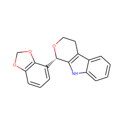 c1cc2c(c([C@@H]3OCCc4c3[nH]c3ccccc43)c1)OCO2 ZINC000205637392