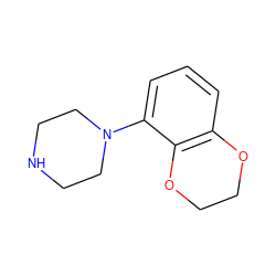 c1cc2c(c(N3CCNCC3)c1)OCCO2 ZINC000000001347