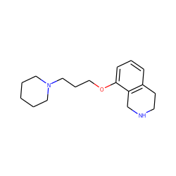 c1cc2c(c(OCCCN3CCCCC3)c1)CNCC2 ZINC000036188046