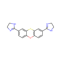 c1cc2c(cc1C1=NCCN1)Sc1cc(C3=NCCN3)ccc1O2 ZINC000013755824