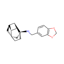 c1cc2c(cc1CN[C@H]1[C@H]3[C@H]4C[C@@H]5[C@H]6[C@@H](C[C@H]53)[C@@H]1[C@@H]64)OCO2 ZINC000261177535