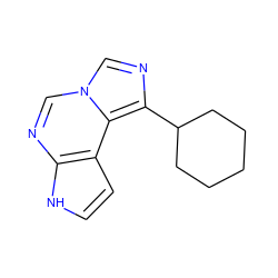 c1cc2c(ncn3cnc(C4CCCCC4)c23)[nH]1 ZINC000144415692