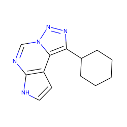 c1cc2c(ncn3nnc(C4CCCCC4)c23)[nH]1 ZINC000144341700