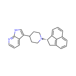 c1cc2c3c(cccc3c1)[C@@H](N1CCC(c3c[nH]c4ncccc34)CC1)C2 ZINC000034867451