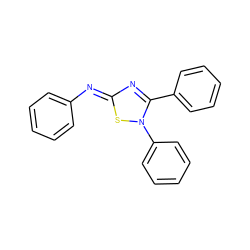 c1ccc(/N=c2/nc(-c3ccccc3)n(-c3ccccc3)s2)cc1 ZINC000013609549