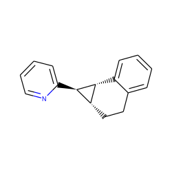 c1ccc([C@@H]2[C@H]3CCc4ccccc4[C@H]32)nc1 ZINC000036311042