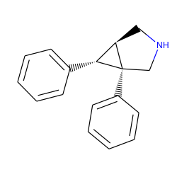 c1ccc([C@@H]2[C@H]3CNC[C@@]23c2ccccc2)cc1 ZINC000045496132