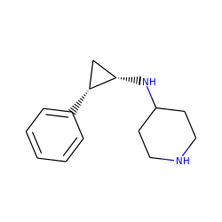 c1ccc([C@@H]2C[C@@H]2NC2CCNCC2)cc1 ZINC000044675890