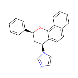 c1ccc([C@@H]2C[C@H](n3ccnc3)c3ccc4ccccc4c3O2)cc1 ZINC000071295431