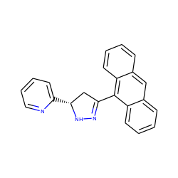 c1ccc([C@@H]2CC(c3c4ccccc4cc4ccccc34)=NN2)nc1 ZINC000071329315