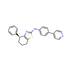 c1ccc([C@@H]2CCCc3sc(Nc4ccc(-c5ccncc5)cc4)nc32)cc1 ZINC000073160156