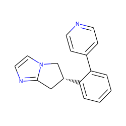 c1ccc([C@@H]2Cc3nccn3C2)c(-c2ccncc2)c1 ZINC000040896558