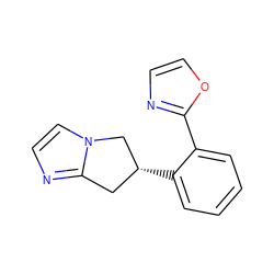 c1ccc([C@@H]2Cc3nccn3C2)c(-c2ncco2)c1 ZINC000040979456